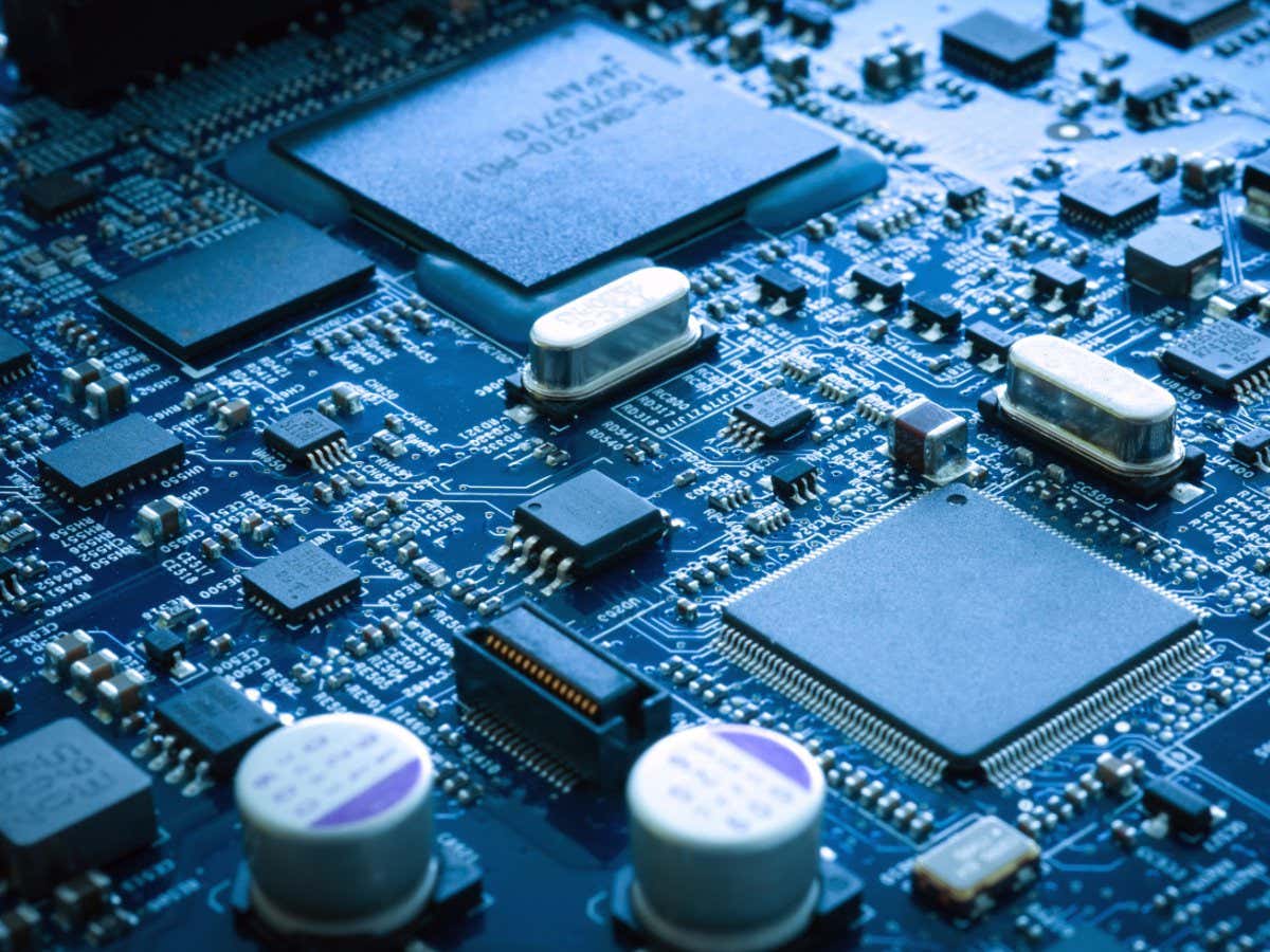 Chip de computador moderno